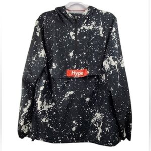 Brooklyn Cloth Mfg Co Paint Splatter Hoodie Mens M Streetwear Graphic Pullover